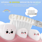 5Pcs Children's Replacement Toothbrush Heads Compatible with SEAGO SG-513/SG-977/SG-2139/SG-EK6, Teeteck Kids Electric Toothbrushes(3 Years+)