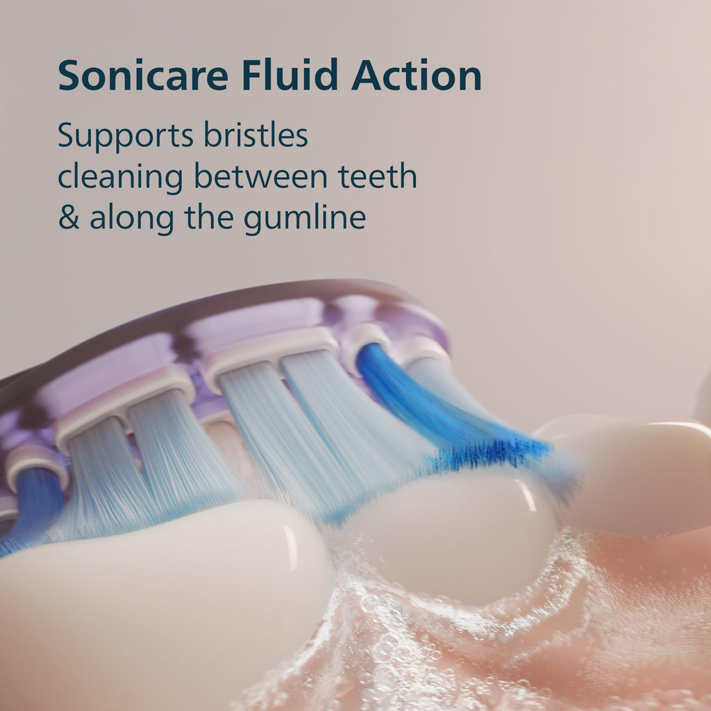 Philips Sonicare 7100 Electric Toothbrush, Sonic Toothbrush with App, 4 Brushing Modes and 3 Intensity Levels, Pressure Alert, EasyStart, SmarTimer, Navy Blue, Model HX7421/08 [No Box] - Damaged Box