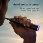 Philips Sonicare 7100 Electric Toothbrush, Sonic Toothbrush with App, 4 Brushing Modes and 3 Intensity Levels, Pressure Alert, EasyStart, SmarTimer, Navy Blue, Model HX7421/08 [No Box] - Damaged Box