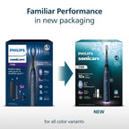 Philips Sonicare 7100 Electric Toothbrush, Sonic Toothbrush with App, 4 Brushing Modes and 3 Intensity Levels, Pressure Alert, EasyStart, SmarTimer, Navy Blue, Model HX7421/08 [No Box] - Damaged Box