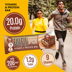 FULFIL Vitamin and Protein Bars, Chocolate Cappuccino Flavour, 15 x 55g - BBE 04/2026