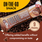 FULFIL Vitamin and Protein Bars, Chocolate Cappuccino Flavour, 15 x 55g - BBE 04/2026
