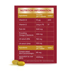 Seven Seas Omega-3 Fish Oil and Turmeric, Omega-3 Plus Vitamin D for Whole Body Healthplus, Duo Pack: 30 Capsules Plus 30 Tablets, 1 Month Supply - BBE 06/2026