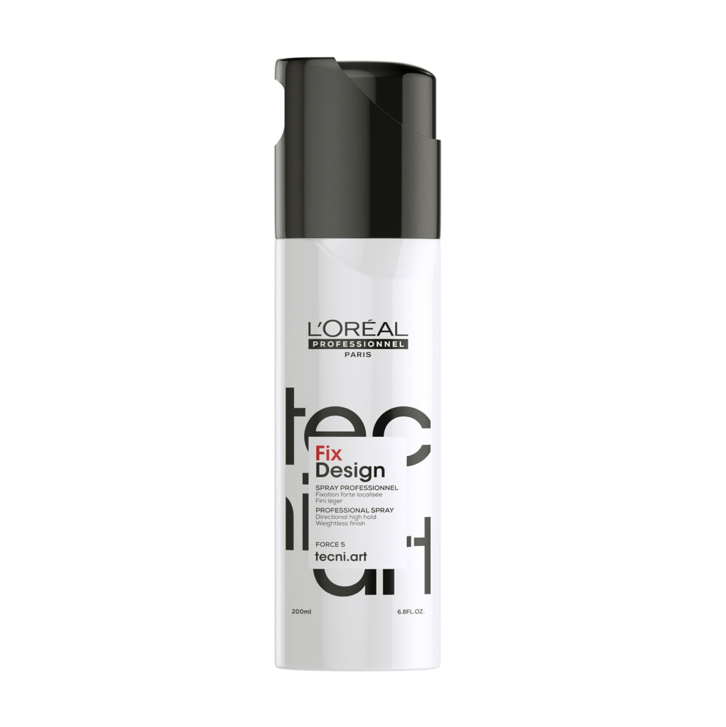 L'Or'eal Professionnel Tecni.ART Fix Design Strong Hold Hair Spray, Natural Looking Shiny Finish, No Residue, 200ml