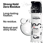 L'Or'eal Professionnel Tecni.ART Fix Design Strong Hold Hair Spray, Natural Looking Shiny Finish, No Residue, 200ml