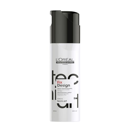 L'Or'eal Professionnel Tecni.ART Fix Design Strong Hold Hair Spray, Natural Looking Shiny Finish, No Residue, 200ml