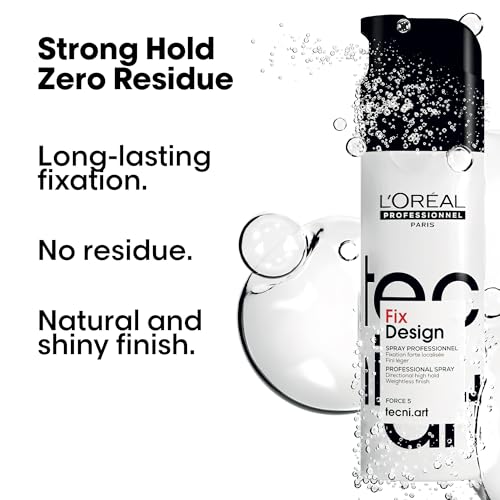 L'Or'eal Professionnel Tecni.ART Fix Design Strong Hold Hair Spray, Natural Looking Shiny Finish, No Residue, 200ml