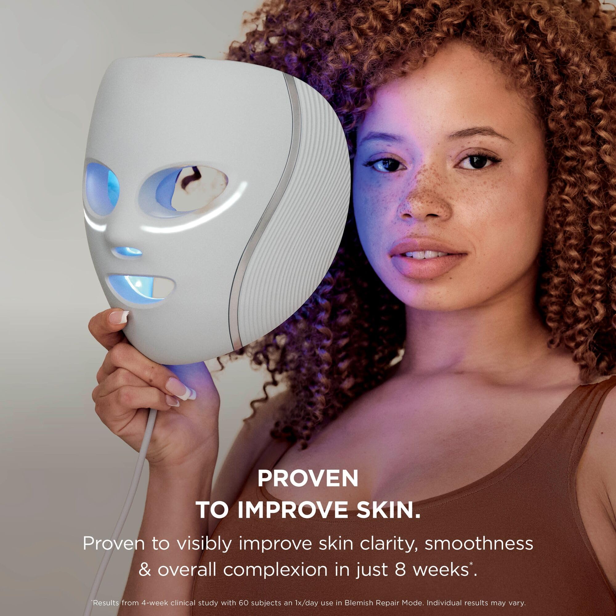 Shark CryoGlow LED Face Mask - Under-Eye Cooling, Anti-Ageing, Blemish Repair, Red Blue Infrared Light Therapy - Very Good
