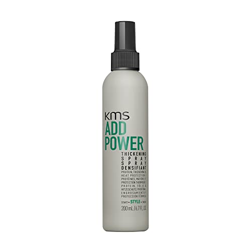 KMS AddPower Thickening Spray for Fine Hair - Instant Thickness & Lift, Heat Protection, Vegan, 200ml - Damaged Box