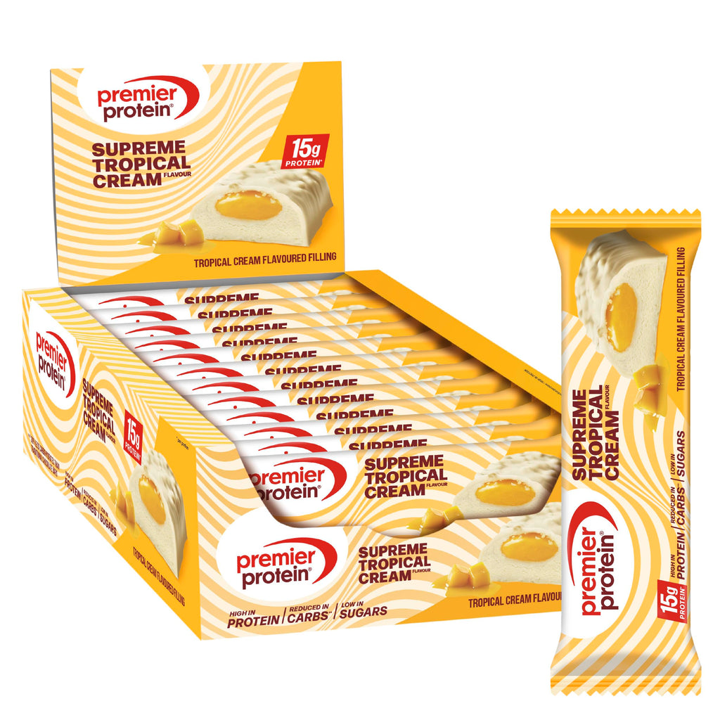 Premier Protein - Soft Crunch Bar 40 percent - Strawberry Yoghurt - 12x40g - Low Sugar - Low Carb - High Protein Bar - Palm Oil Free - Damaged Box - BBE 05/2026