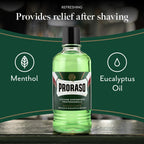 Proraso Professional Aftershave Lotion Refreshing, 400ml, Men's Aftershave with Eucalyptus Oil & Menthol, Helps Restore Skin Comfort, Made in Italy - Damaged Box