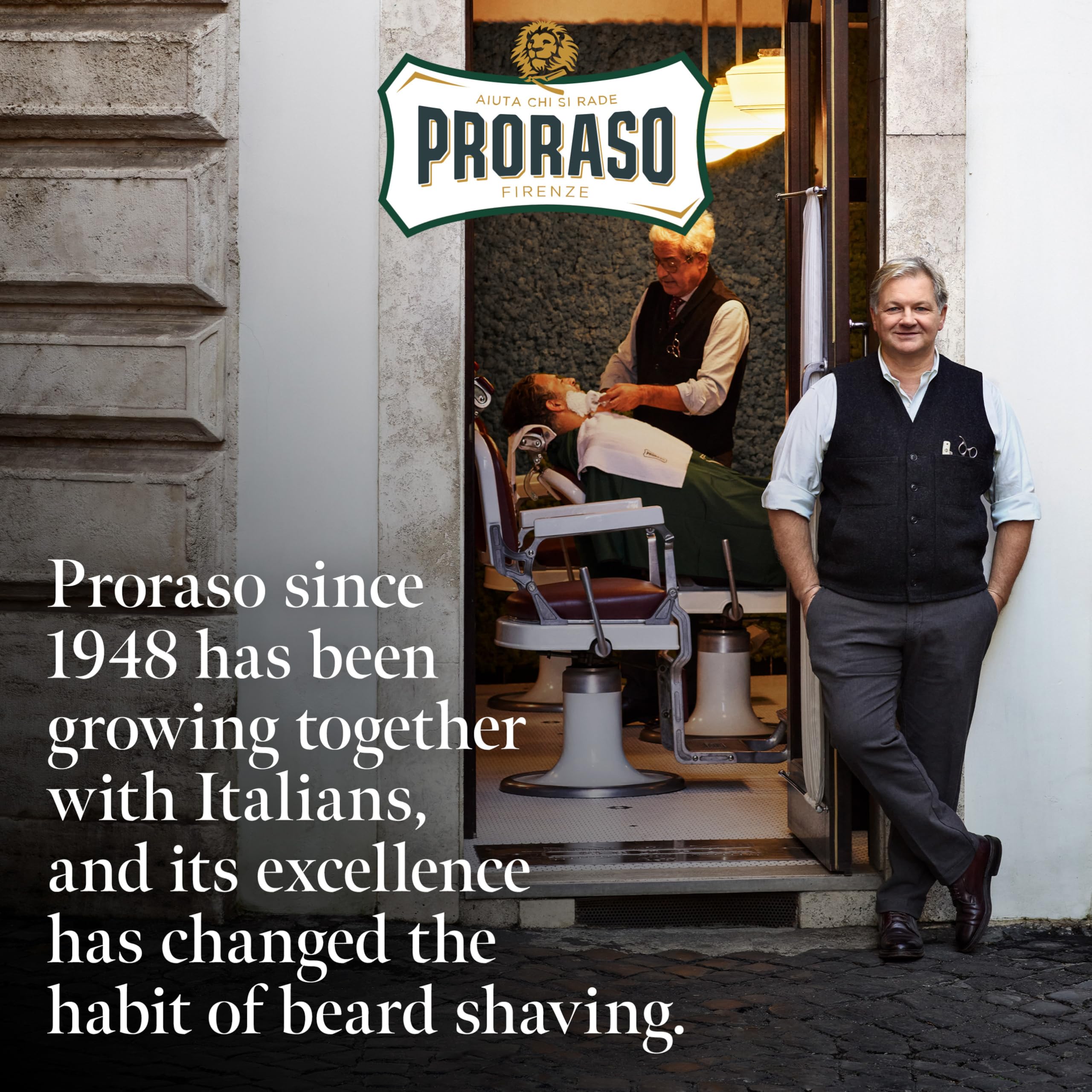 Proraso Professional Aftershave Lotion Refreshing, 400ml, Men's Aftershave with Eucalyptus Oil & Menthol, Helps Restore Skin Comfort, Made in Italy - Damaged Box