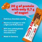 Premier Protein - High Protein Bar 50 percent - Chocolate Caramel - 16x40g - Low Sugar - Low Carb - Palm Oil Free - Damaged Box - BBE 05/2026