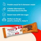 Premier Protein - High Protein Bar 50 percent - Chocolate Caramel - 16x40g - Low Sugar - Low Carb - Palm Oil Free - Damaged Box - BBE 05/2026