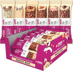 MaxiNutrition Creamy Core Bar Mix Box Variety pack (12 Bar x 45 g) 2 X 6 Flavours of bars, over 14g Protein per bar, Each with 195 calories or lower, No Added Sugar, No Artificial Flavours - Damaged Box - BBE 06/2026