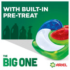Ariel The Big One PODS Laundry Capsules 69 Washes - Original Scent, 2X Stain & Odour Removal, Cold Wash - Damaged Box