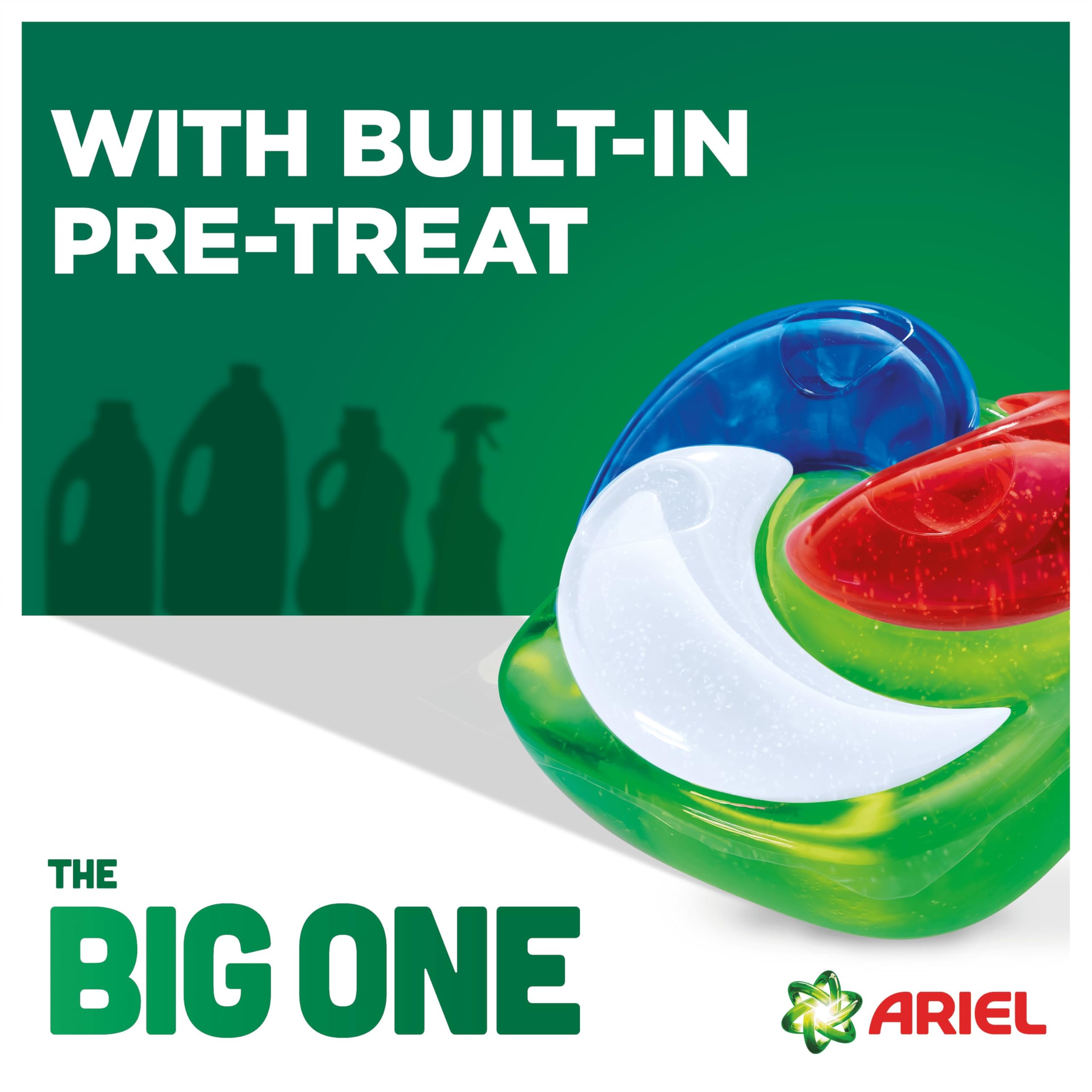 Ariel The Big One PODS Laundry Capsules 69 Washes - Original Scent, 2X Stain & Odour Removal, Cold Wash - Damaged Box