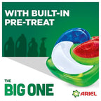 Ariel The Big One PODS Laundry Capsules 69 Washes - Original Scent, 2X Stain & Odour Removal, Cold Wash - Damaged Box