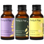 Purdy & Figg | Counter Clean Mixed Refill Kit | All-Purpose Cleaning Spray with Organic Essential Oils | Natural & Non-Toxic | Home & Kitchen Countertops | Citrus/Patchouli & Cedarwood/Vetiver Scents