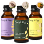 Purdy & Figg | Counter Clean Mixed Refill Kit | All-Purpose Cleaning Spray with Organic Essential Oils | Natural & Non-Toxic | Home & Kitchen Countertops | Citrus/Patchouli & Cedarwood/Vetiver Scents