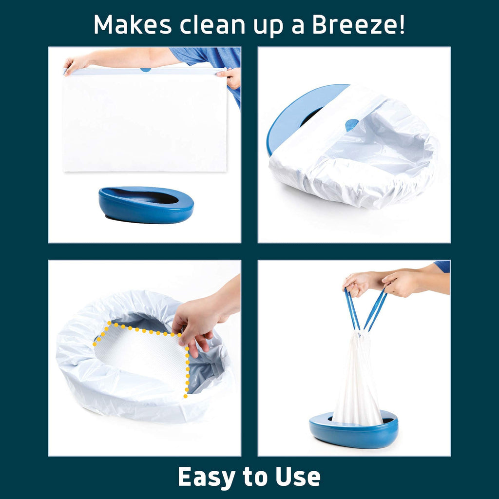 Lunderg Bedpan Liners with Lemon Scented Super Absorbent Pads - Value Pack 30 Count - Medical Grade & Universal Fit - Bed Pans for Females, Elderly Men and Women - Make Life so Much Easier
