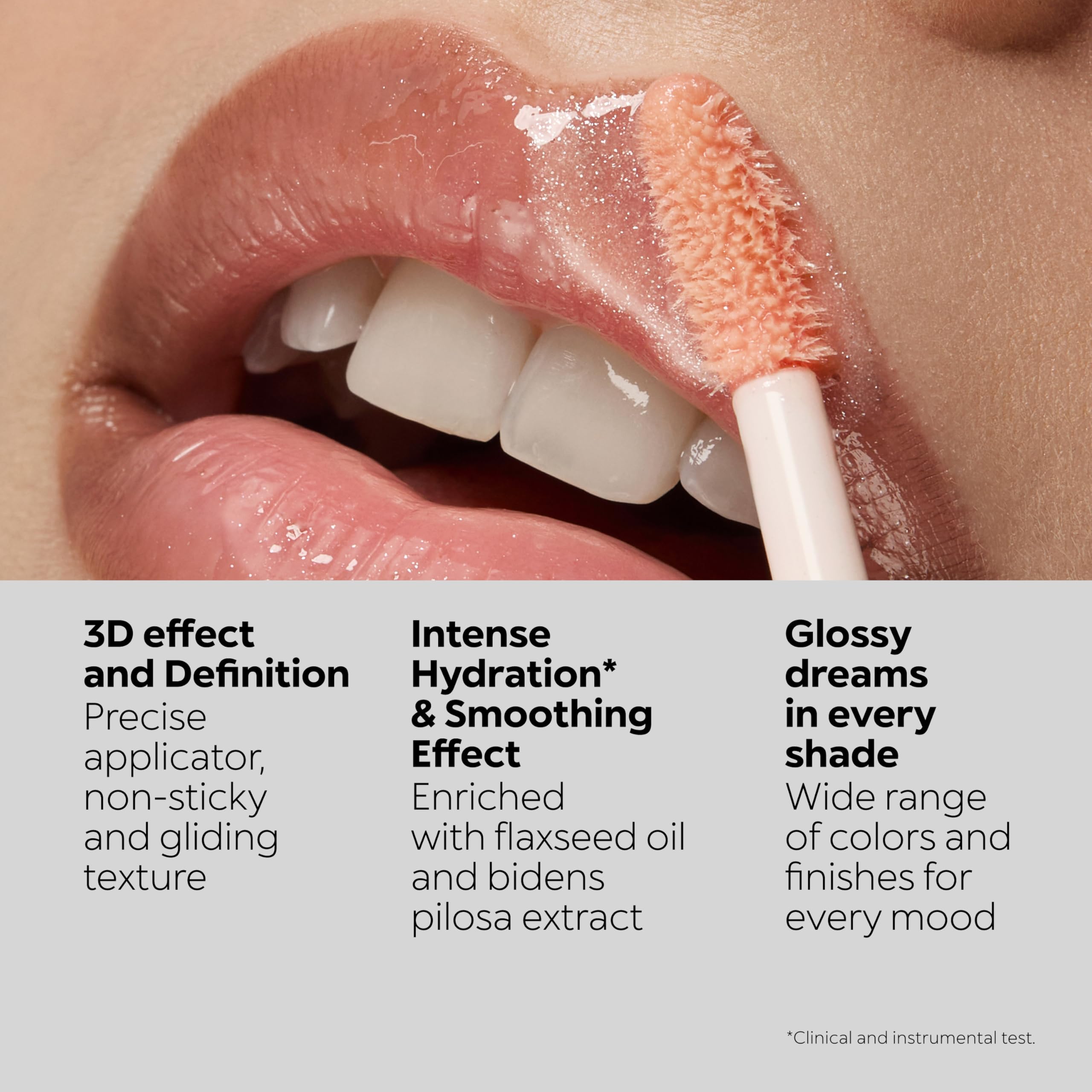 KIKO Milano 3D Hydra Lipgloss 32 I Hydrating Lip Gloss for Plumped 3D Shine, Non-Sticky Lipstick Gloss with Wand Applicator, Long Lasting Comfort, Professional Lip Products by KIKO Milano - Damaged Box