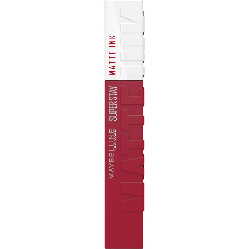 Maybelline Lipstick, Superstay Velvety Matte Ink Liquid Lipstick, Up to 16H Non Transferable, Vibrant Longlasting Finish, Non Drying, Shade: Globetrotter, 5ml - Damaged Box