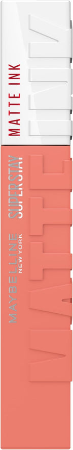 Maybelline Lipstick, Superstay Velvety Matte Ink Liquid Lipstick, Up to 16H Non Transferable, Vibrant Longlasting Finish, Non Drying, Shade: Globetrotter, 5ml - Damaged Box