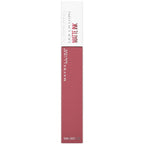 Maybelline Lipstick, Superstay Velvety Matte Ink Liquid Lipstick, Up to 16H Non Transferable, Vibrant Longlasting Finish, Non Drying, Shade: Globetrotter, 5ml - Damaged Box