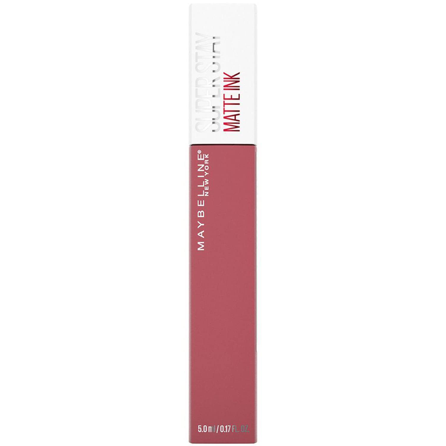 Maybelline Lipstick, Superstay Velvety Matte Ink Liquid Lipstick, Up to 16H Non Transferable, Vibrant Longlasting Finish, Non Drying, Shade: Globetrotter, 5ml - Damaged Box