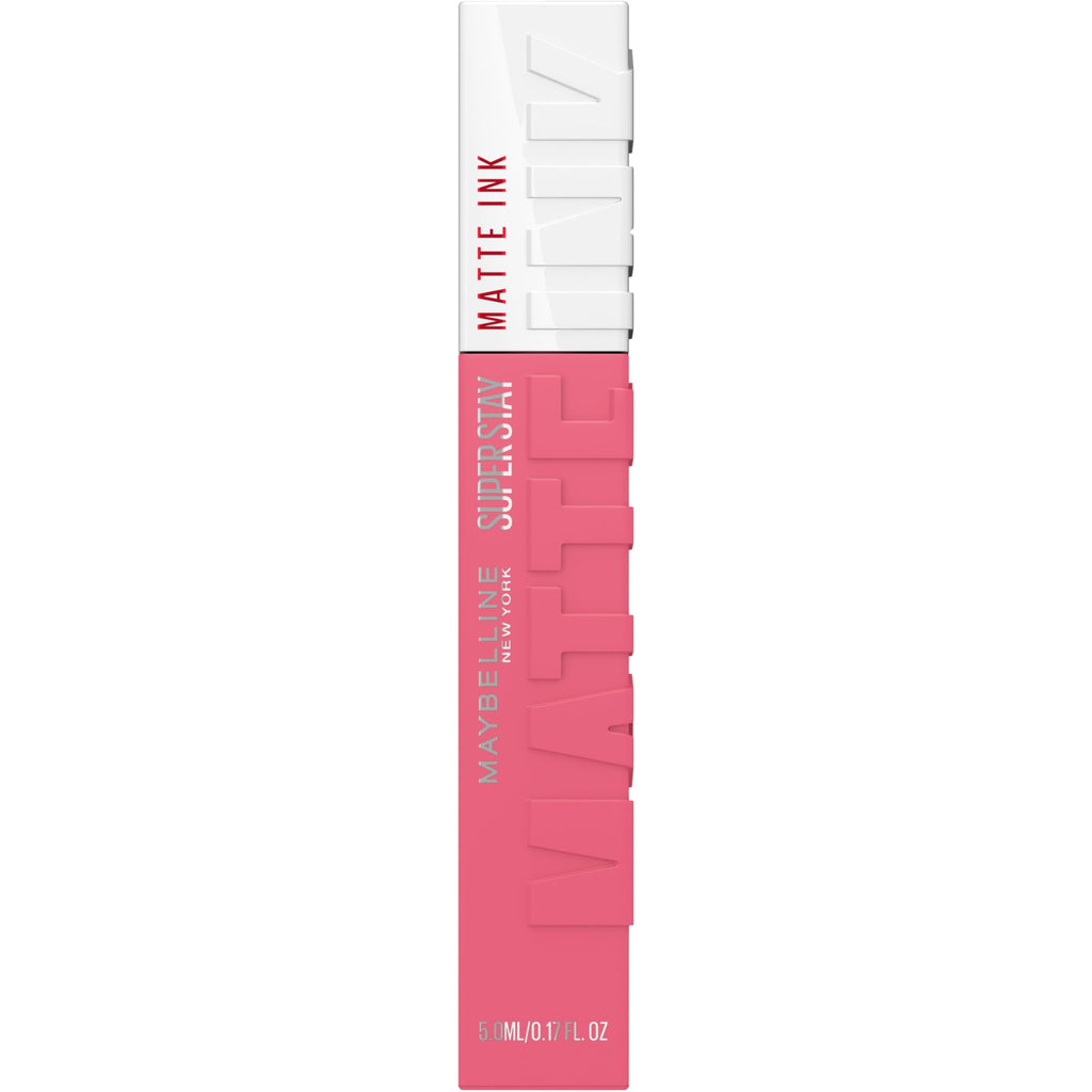 Maybelline Lipstick, Superstay Velvety Matte Ink Liquid Lipstick, Up to 16H Non Transferable, Vibrant Longlasting Finish, Non Drying, Shade: Globetrotter, 5ml - Damaged Box