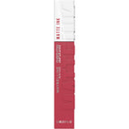 Maybelline Lipstick, Superstay Velvety Matte Ink Liquid Lipstick, Up to 16H Non Transferable, Vibrant Longlasting Finish, Non Drying, Shade: Globetrotter, 5ml - Damaged Box