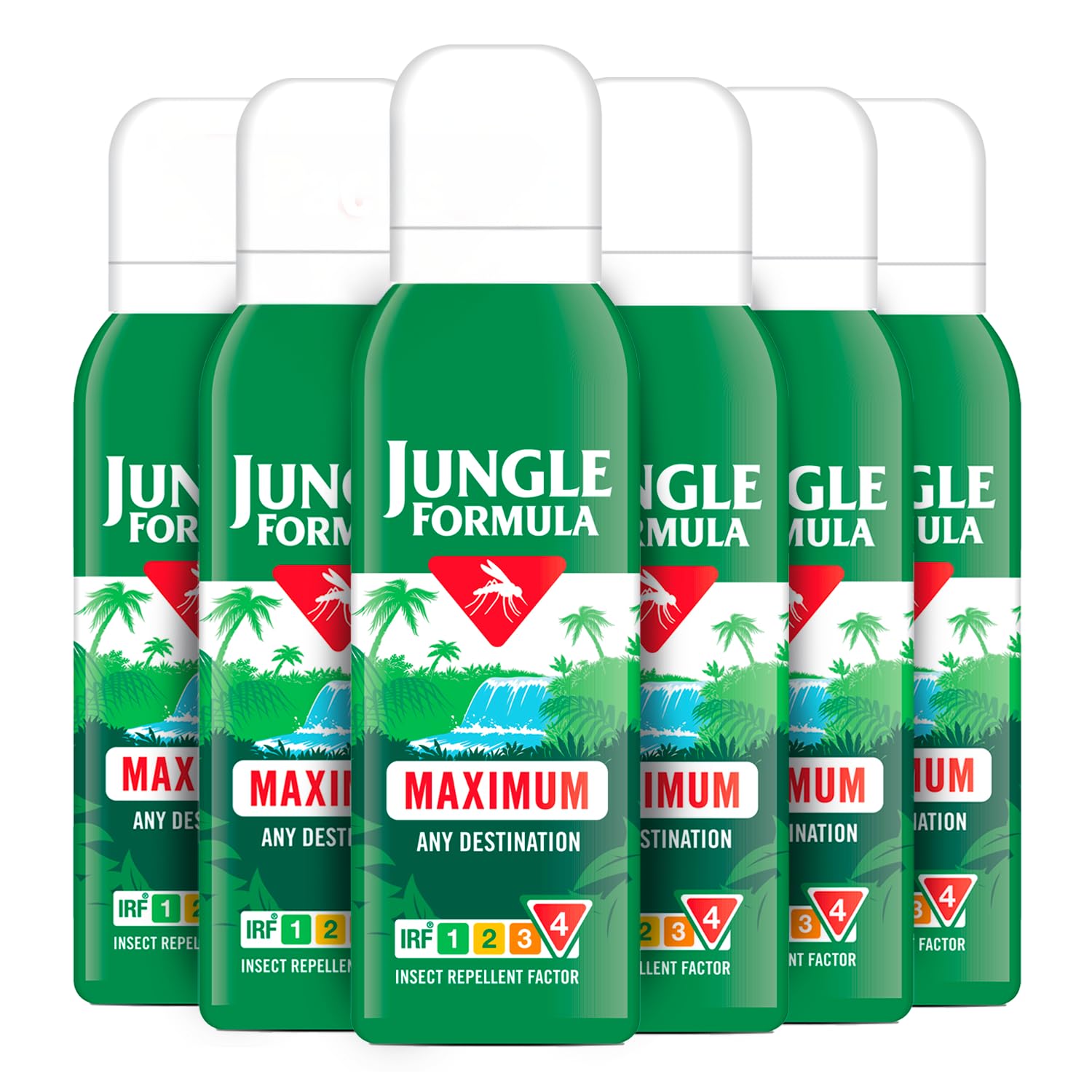 Jungle Formula Maximum Strength Insect Repellent Aerosol Spray (125ml - 50% DEET) - Up to 9 Hour Protection Against Mosquitoes, Ticks & Biting Insects - Mosquito Repellent for Travel & Domestic Use - Damaged Box - BBE 02/2029
