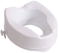 Aidapt Raised Toilet Seat - 150mm (6") Elevation - White - Easy Fit - Comfortable