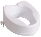 Aidapt Raised Toilet Seat - 150mm (6") Elevation - White - Easy Fit - Comfortable