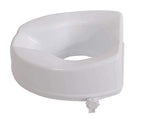 Aidapt Raised Toilet Seat - 150mm (6") Elevation - White - Easy Fit - Comfortable