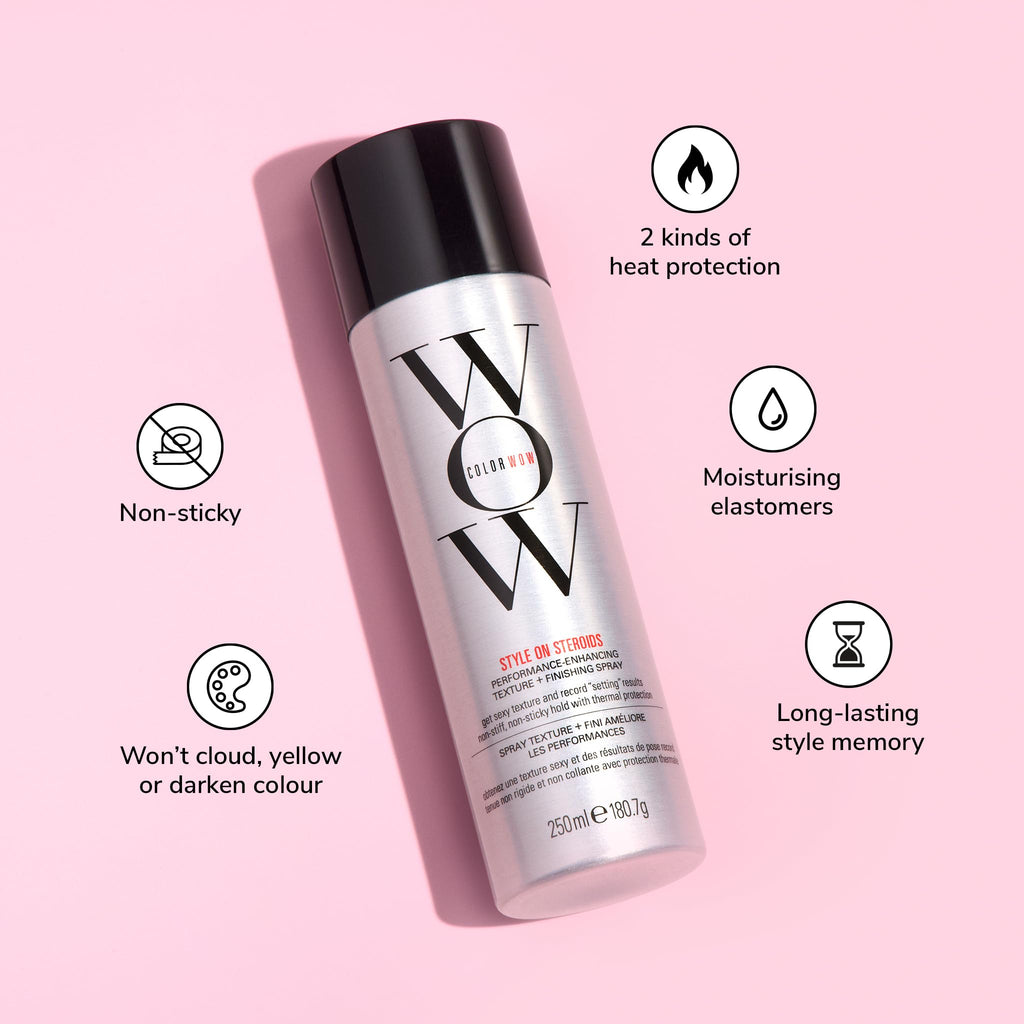 COLOR WOW Style on Steroids Texture Spray 250ml — Volume, Style Hold & Curl Support