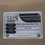 NRS Healthcare Nuvo Adjustable Bath & Household Step - Stackable Non-Slip Platform - Up to 10cm Height - Very Good