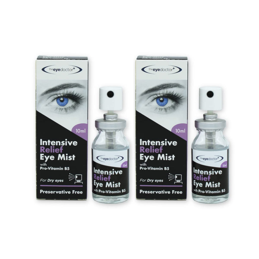 The Eye Doctor Eye Mist Intensive Relief - Soothes Irritated Tired Dry Eyes - Preservative Free - Contains Pro-Vitamin B5 - Suitable for Contact Lenses - 10ml Spray Bottle - BBE 05/2028