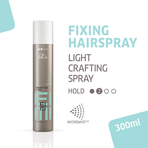 Wella Professionals EIMI Mistify Me Light Flexible Hold Hairspray with UV and Heat Protection, Hold Level 2, 300ml - Damaged Box