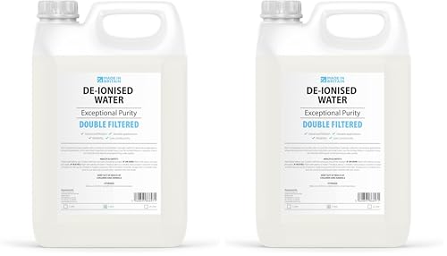 ChemLab - De-Ionised Water | Demineralised, Deionised use with Irons, Steam Cleaner, Car Batteries & Radiators, Cleaning, Aquarium - 5 Litre
