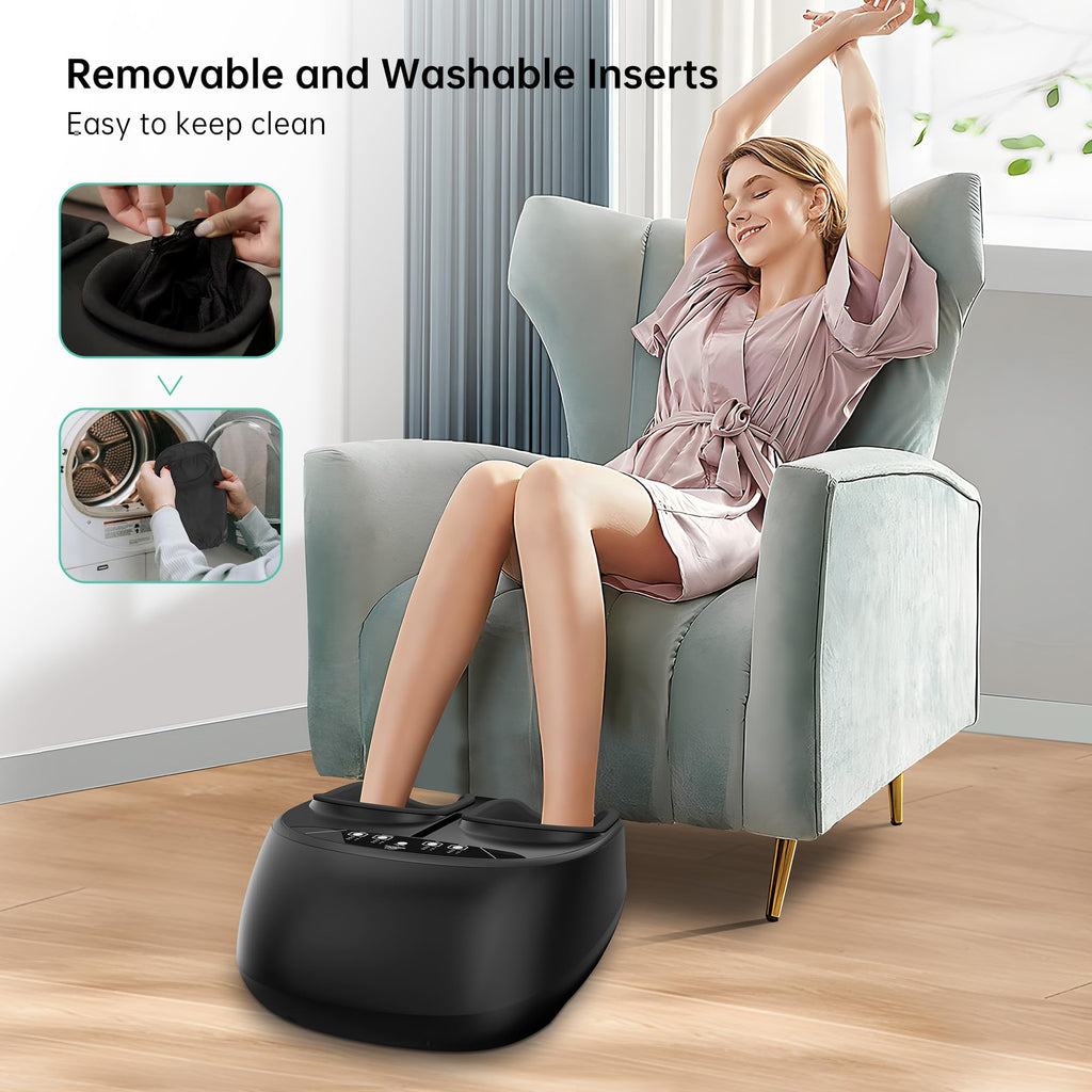 Snailax Shiatsu Foot Mass Massager with Remote Control - Deep Kneading, Compression, Vibration, Heat - Plantar Fasciitis, Circulation - Very Good