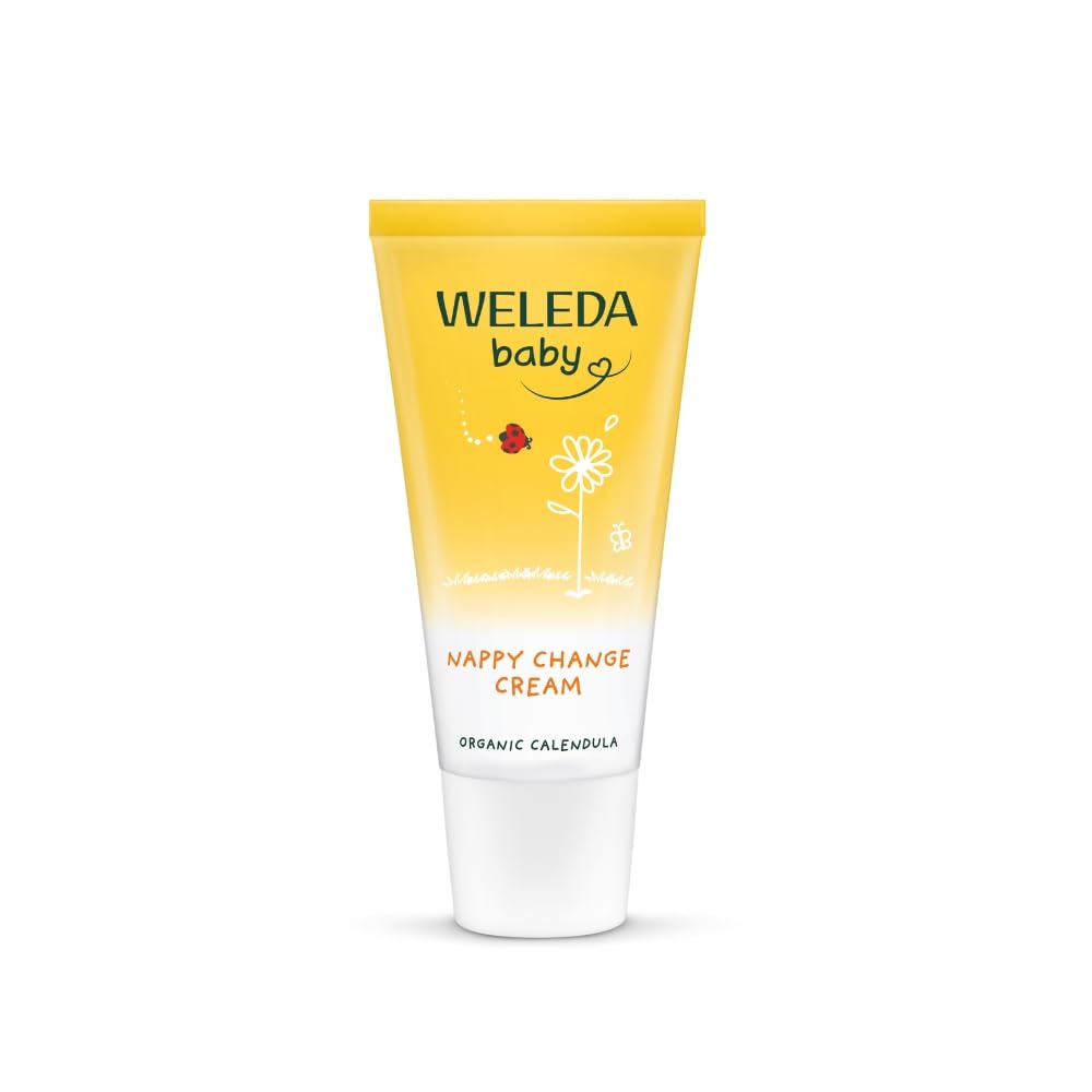 Weleda Nappy Cream with Calendula - 2 pack, Barrier Cream for Baby, Lanolin, Dermatologically Tested, Gentle Protection, 100% Certified Natural, 75 ml - Damaged Box