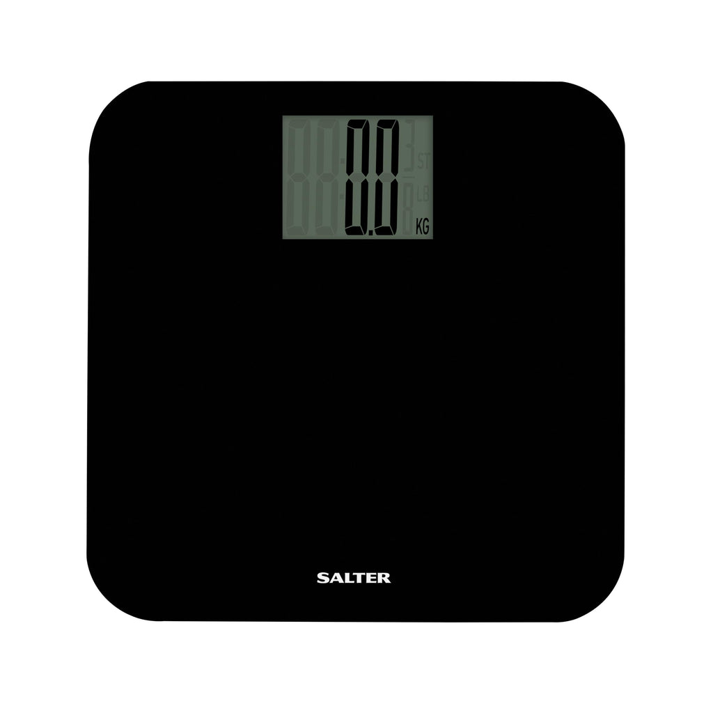 Salter 9049 BK3R Max Digital Bathroom Scale - Body Weight, Supersize LCD, 250kg/39st 6lb, Carpet Feet, Step On