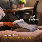 Russell Hobbs Electric Foot Warmer - Grey - 3 Heat Settings - Quick Heat Up - Detachable - Machine Washable - RHHSL1001