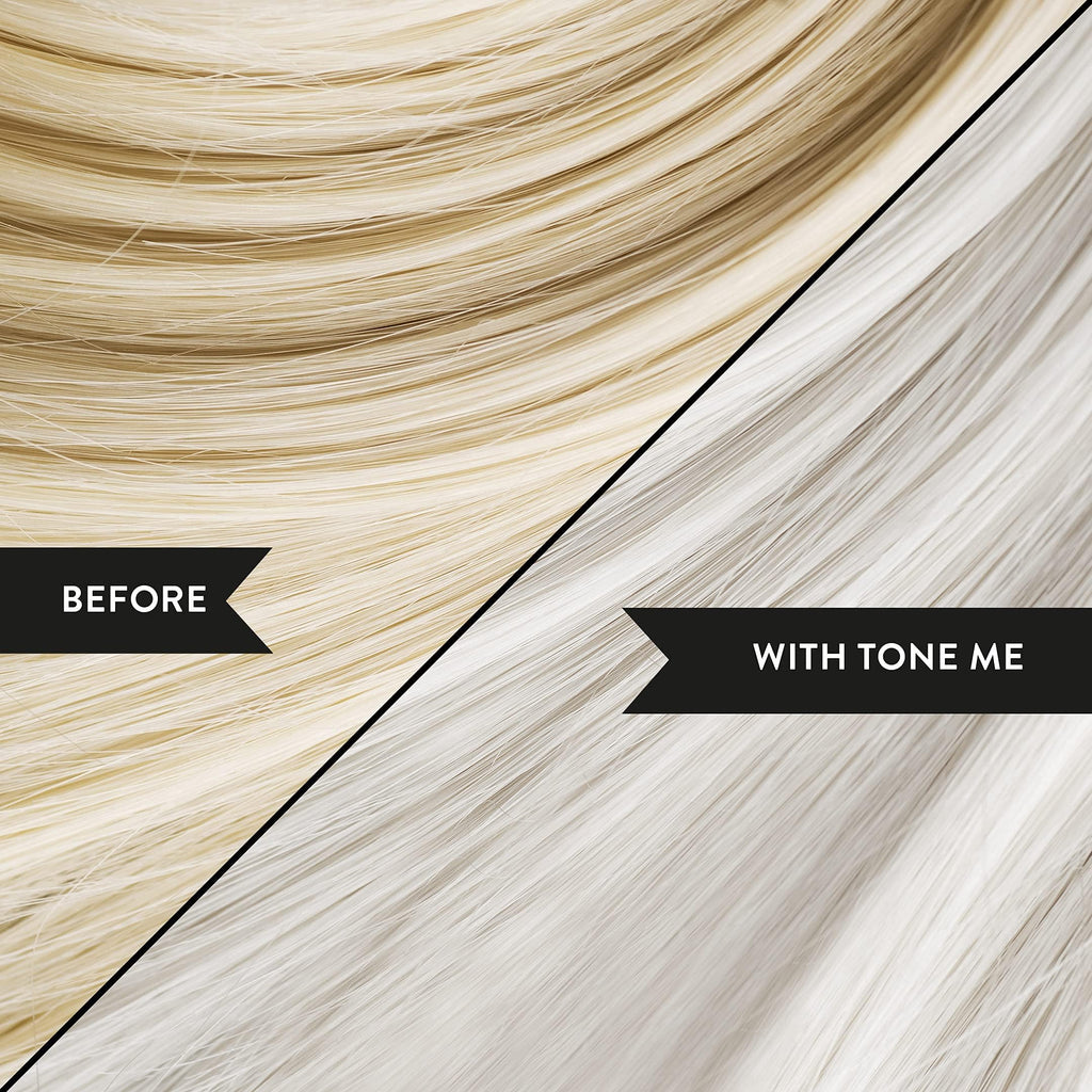 Watermans Tone Me Purple Shampoo 250ml Sulphate Free - For Blonde Bleached and Grey Hair - Comes with Free Make up bag - Damaged Box