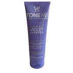 Watermans Tone Me Purple Shampoo 250ml Sulphate Free - For Blonde Bleached and Grey Hair - Comes with Free Make up bag - Damaged Box