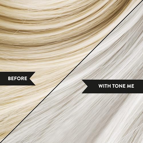 Watermans Tone Me Purple Shampoo 250ml Sulphate Free - For Blonde Bleached and Grey Hair - Comes with Free Make up bag - Damaged Box