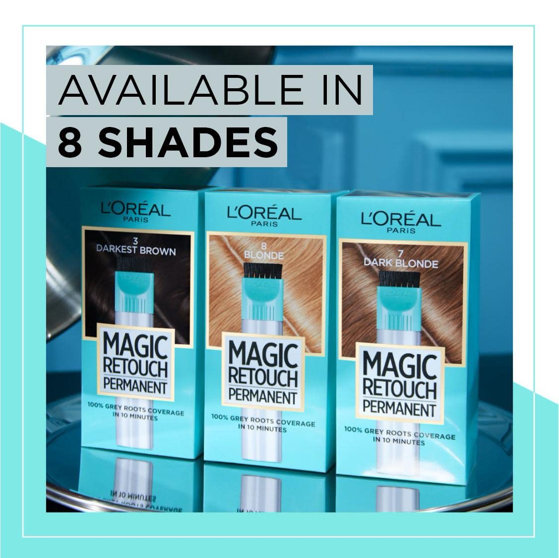 L'Or'eal Paris Magic Retouch Instant Root Spray, Dark Brown 4. Delivers flawless coverage for grey regrowth in 3 sec. 75ml Dark Brown 4 shade provides a quick, easy natural-looking solution for roots. - Damaged Box