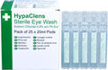 Safety First Aid Group HypaClens Saline Eye Wash Pods, (Pack of 25) - Damaged Box - BBE 12/2030